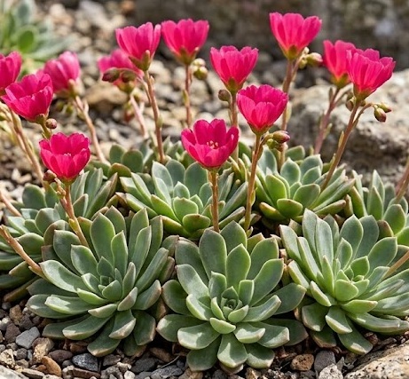 Lewisia - Little Raspberry (Lewisia longipetala)