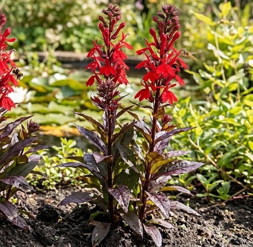 Cardinal Flower - Queen Victoria (Lobelia fulgens)
